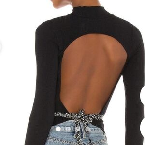 NWT, Free People, Edge of Town, Cut Out Open Back Crop Top, Women's S